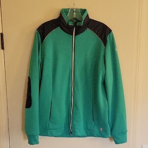 Ladies CHERVO Green/Black Sweater Size M